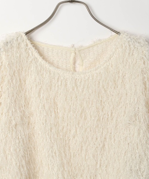 Heather(ヘザー)の「ジャガードカットプルオーバー(半袖) 118690(Tシャツ/カットソー・レディース・ブラック/アイボリー/ブルー・FREE)」の10枚目の写真