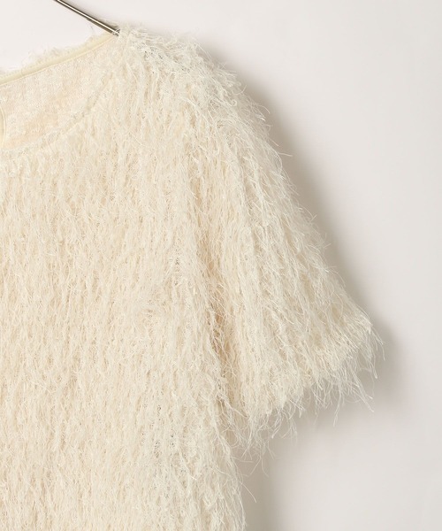 Heather(ヘザー)の「ジャガードカットプルオーバー(半袖) 118690(Tシャツ/カットソー・レディース・ブラック/アイボリー/ブルー・FREE)」の9枚目の写真