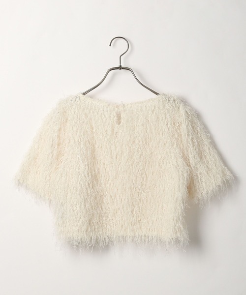 Heather(ヘザー)の「ジャガードカットプルオーバー(半袖) 118690(Tシャツ/カットソー・レディース・ブラック/アイボリー/ブルー・FREE)」の7枚目の写真