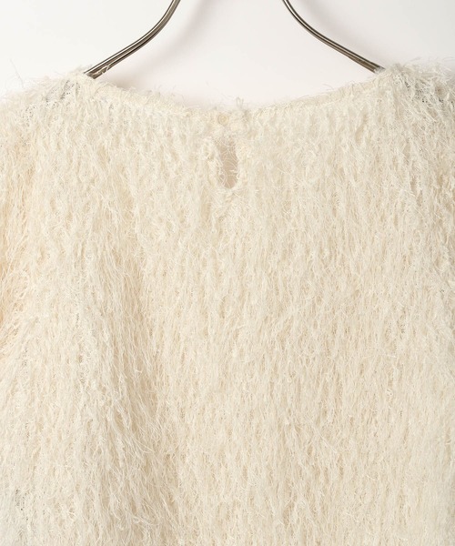 Heather(ヘザー)の「ジャガードカットプルオーバー(半袖) 118690(Tシャツ/カットソー・レディース・ブラック/アイボリー/ブルー・FREE)」の6枚目の写真