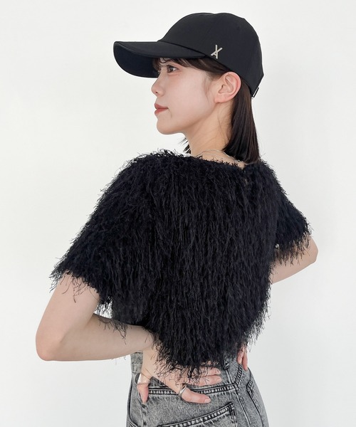 Heather(ヘザー)の「ジャガードカットプルオーバー(半袖) 118690(Tシャツ/カットソー・レディース・ブラック/アイボリー/ブルー・FREE)」の17枚目の写真