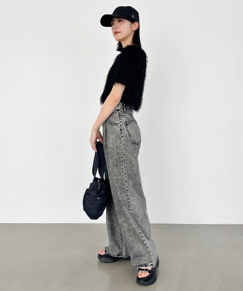 Heather(ヘザー)の「ジャガードカットプルオーバー(半袖) 118690(Tシャツ/カットソー・レディース・ブラック/アイボリー/ブルー・FREE)」の20枚目の写真