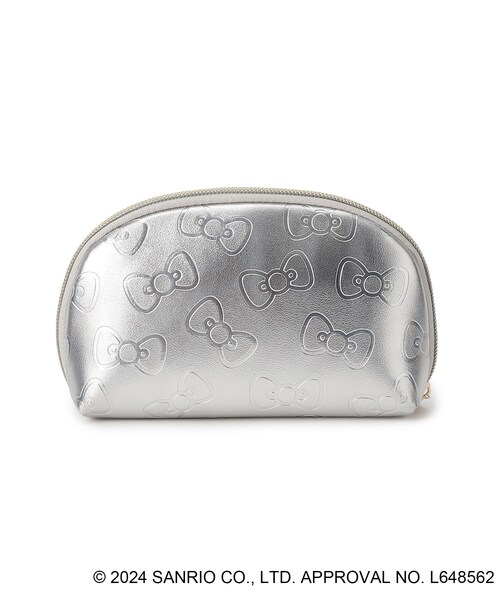 grove（グローブ）の「【ハローキティ】リボンエンボスポーチ（ポーチ・レディース・シルバー系/ブラック系/レッド系2・00）」の6枚目の写真