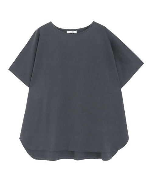 RASW（ラス）の「[RASW]コーマコットンオーバーTシャツ（Tシャツ/カットソー・レディース・オフホワイト/チャコール/ブラック・L/M）」の4枚目の写真