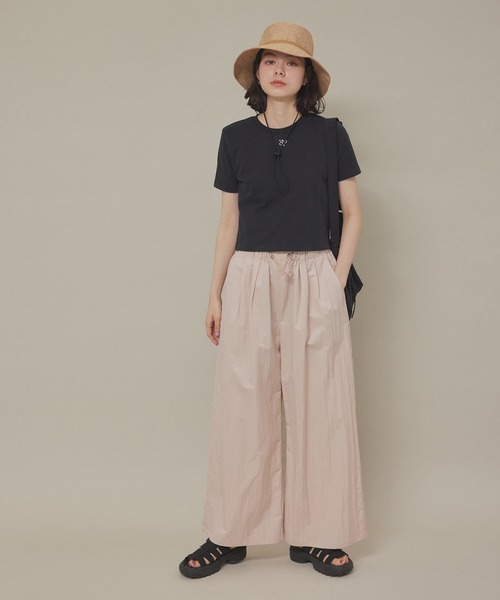 ROPE' PICNIC（ロペピクニック）の「ロゴ刺繍入りちびTシャツ（Tシャツ/カットソー・レディース・ホワイト/ブラック/イエロー系その他・38）」の5枚目の写真