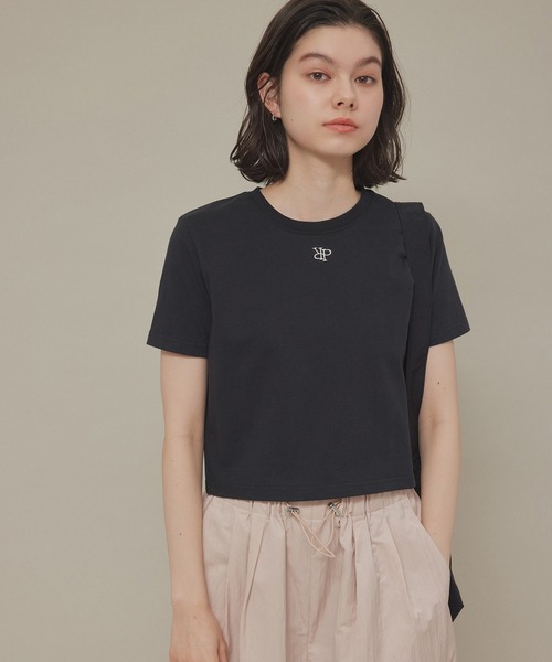 ROPE' PICNIC（ロペピクニック）の「ロゴ刺繍入りちびTシャツ（Tシャツ/カットソー・レディース・ホワイト/ブラック/イエロー系その他・38）」の8枚目の写真