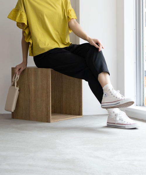 NAVY(ネイビー)の「NAVY 冷感 UVカット ドライ テーパードパンツ(その他パンツ・レディース・ブラック/モカ/グリーン系その他/ブルーグレー・L/M/S)」の7枚目の写真