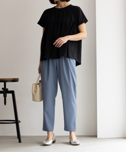 NAVY(ネイビー)の「NAVY 冷感 UVカット ドライ テーパードパンツ(その他パンツ・レディース・ブラック/モカ/グリーン系その他/ブルーグレー・L/M/S)」の8枚目の写真