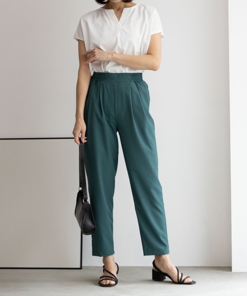 NAVY(ネイビー)の「NAVY 冷感 UVカット ドライ テーパードパンツ(その他パンツ・レディース・ブラック/モカ/グリーン系その他/ブルーグレー・L/M/S)」の13枚目の写真