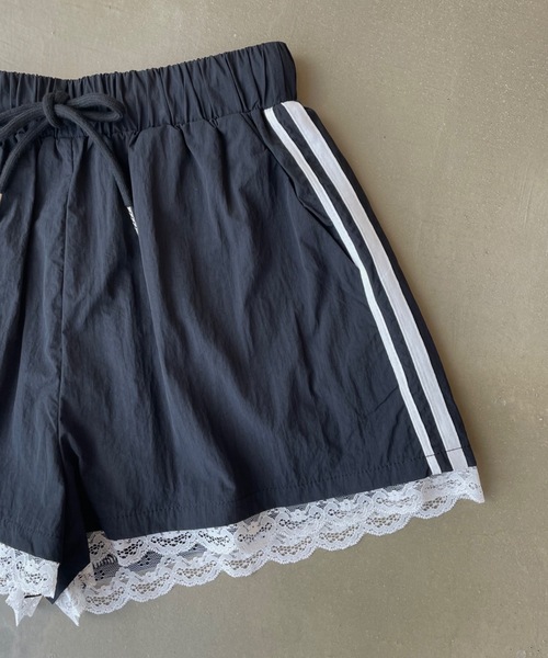 SHAGGIE（シャギー）の「サイドラインナイロンレースショートパンツ（その他パンツ・レディース・カーキ/ブラック・FREE）」の15枚目の写真
