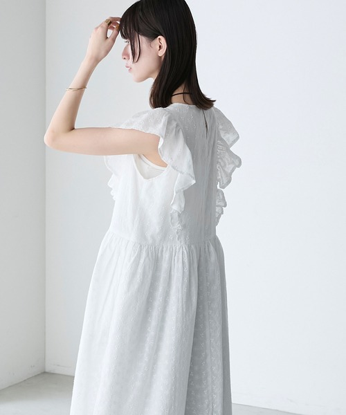 forksy.】アイレット刺繍レースフリルワンピース forksy.│MONO