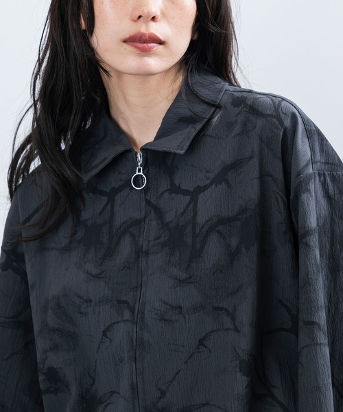 JUNRED(ジュンレッド)の「【 追加生産 】サイドスリットZIPシャツ(シャツ/ブラウス・メンズ・グレー/ブラック・L/M/S)」の9枚目の写真