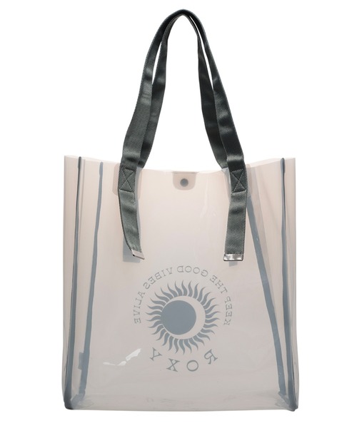 ROXY（ロキシー）の「SOL DE VERANO BOX TO/ロキシービニールクリアバッグ（トートバッグ・レディース・ブラック/ホワイト/ブラウン・FREE）」の5枚目の写真