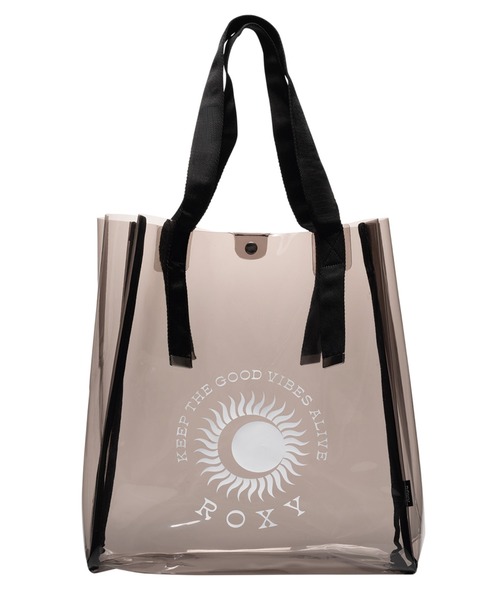 ROXY（ロキシー）の「SOL DE VERANO BOX TO/ロキシービニールクリアバッグ（トートバッグ・レディース・ブラック/ホワイト/ブラウン・FREE）」の7枚目の写真