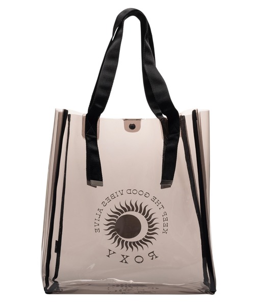 ROXY（ロキシー）の「SOL DE VERANO BOX TO/ロキシービニールクリアバッグ（トートバッグ・レディース・ブラック/ホワイト/ブラウン・FREE）」の8枚目の写真