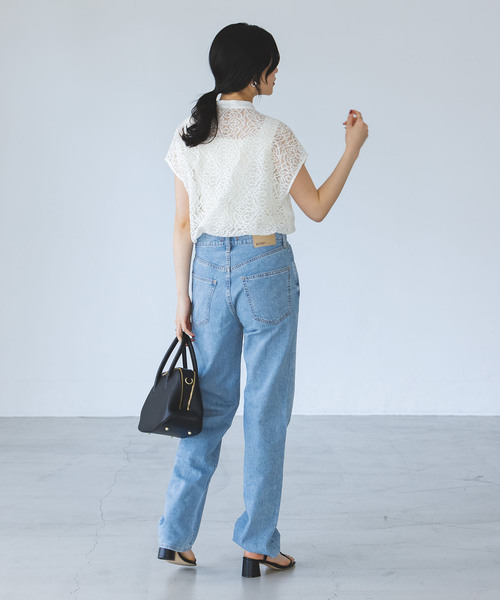 NEEDBY heritage（ニードバイヘリテージ）の「NEED BY heritage/ニードバイヘリテージ JOE（デニムパンツ・レディース・ブルー・27/26/25）」の4枚目の写真