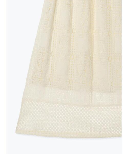 Lugnoncure（ルノンキュール）の「スクエアレースロングスカート（スカート・レディース・ブラック/オフホワイト・F）」の19枚目の写真