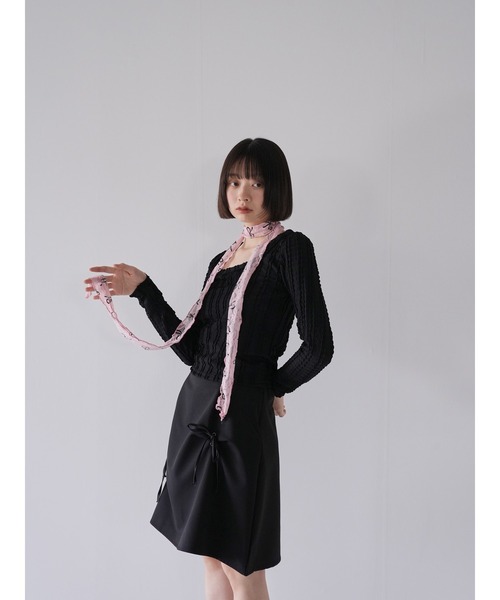 [THE TIS] DAISY レースリボンスカーフ / 韓国ブランド ZOZO限定】レース リボン スカーフ ストール（ストール/ショール