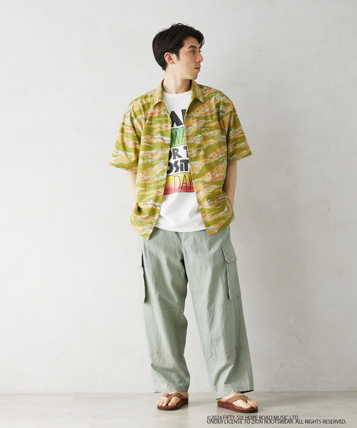 JOURNAL STANDARD relume(ジャーナルスタンダード レリューム)の「BOB MARLEY / ボブ・マーリー 別注 フェードプリントTシャツ(Tシャツ/カットソー・メンズ・ベージュ/ホワイト/ブラック・MEDIUM/LARGE)」の6枚目の写真