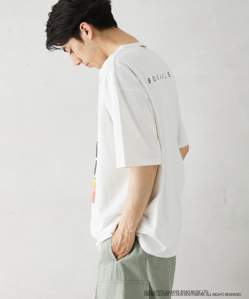 JOURNAL STANDARD relume(ジャーナルスタンダード レリューム)の「BOB MARLEY / ボブ・マーリー 別注 フェードプリントTシャツ(Tシャツ/カットソー・メンズ・ベージュ/ホワイト/ブラック・MEDIUM/LARGE)」の10枚目の写真