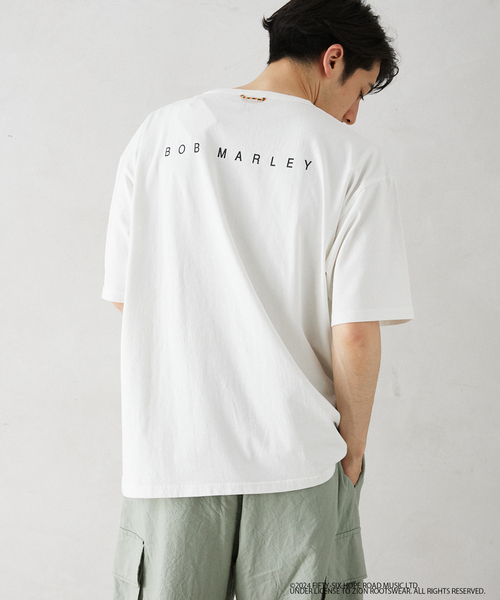 JOURNAL STANDARD relume(ジャーナルスタンダード レリューム)の「BOB MARLEY / ボブ・マーリー 別注 フェードプリントTシャツ(Tシャツ/カットソー・メンズ・ベージュ/ホワイト/ブラック・MEDIUM/LARGE)」の11枚目の写真