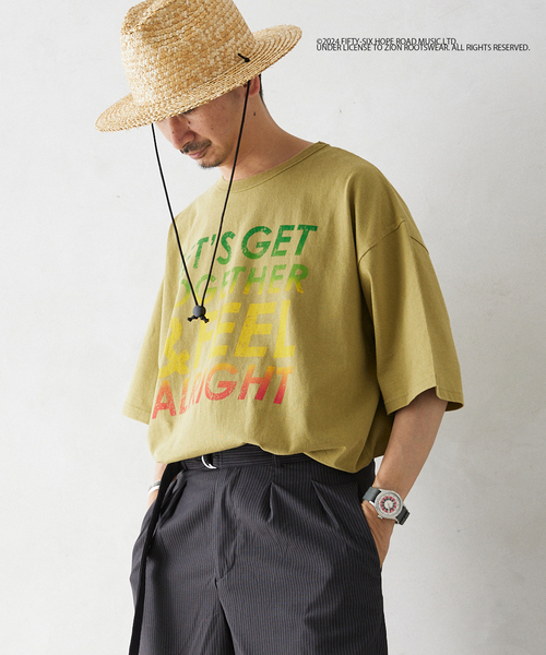 JOURNAL STANDARD relume(ジャーナルスタンダード レリューム)の「BOB MARLEY / ボブ・マーリー 別注 フェードプリントTシャツ(Tシャツ/カットソー・メンズ・ベージュ/ホワイト/ブラック・MEDIUM/LARGE)」の16枚目の写真