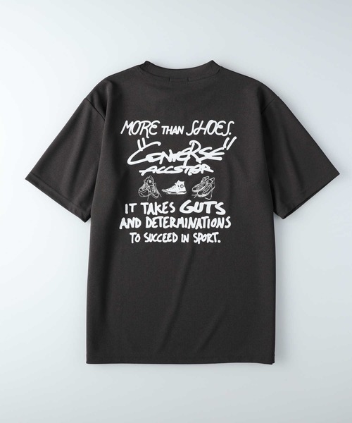 CONVERSE（コンバース）の「【接触冷感】【CONVERSE】バリュープリントＴシャツ / 吸水速乾 / UVカット（Tシャツ/カットソー・メンズ・ライム/ピンク/ブルー/ホワイト×グレー/ブラック×ホワイト/ホワイト×ネイビー/ブラック/グレー/ベージュ/ホワイト・S/M/L/XL）」の18枚目の写真