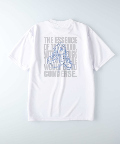 CONVERSE（コンバース）の「【接触冷感】【CONVERSE】バリュープリントＴシャツ / 吸水速乾 / UVカット（Tシャツ/カットソー・メンズ・ライム/ピンク/ブルー/ホワイト×グレー/ブラック×ホワイト/ホワイト×ネイビー/ブラック/グレー/ベージュ/ホワイト・S/M/L/XL）」の13枚目の写真