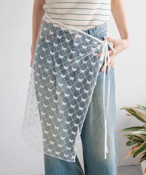 LOWRYS FARM(ローリーズファーム)の「レイヤードリボンラップベルト 132612(ベルト・レディース・ホワイト/ブラック・FREE)」の11枚目の写真