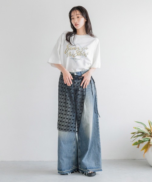 LOWRYS FARM(ローリーズファーム)の「レイヤードリボンラップベルト 132612(ベルト・レディース・ホワイト/ブラック・FREE)」の8枚目の写真