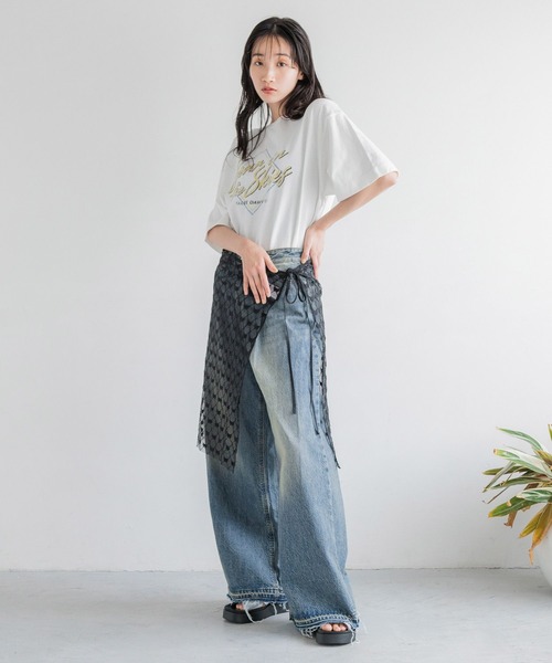 LOWRYS FARM(ローリーズファーム)の「レイヤードリボンラップベルト 132612(ベルト・レディース・ホワイト/ブラック・FREE)」の7枚目の写真