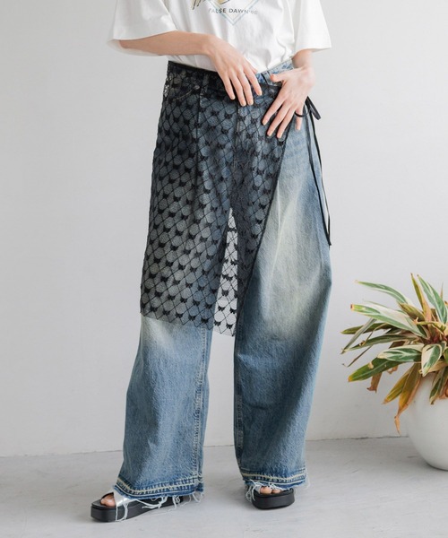 LOWRYS FARM(ローリーズファーム)の「レイヤードリボンラップベルト 132612(ベルト・レディース・ホワイト/ブラック・FREE)」の6枚目の写真