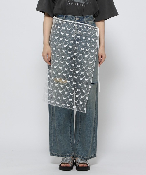 LOWRYS FARM(ローリーズファーム)の「レイヤードリボンラップベルト 132612(ベルト・レディース・ホワイト/ブラック・FREE)」の4枚目の写真