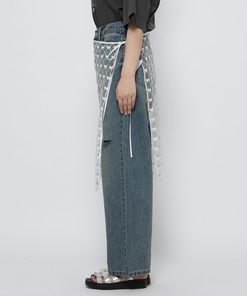 LOWRYS FARM(ローリーズファーム)の「レイヤードリボンラップベルト 132612(ベルト・レディース・ホワイト/ブラック・FREE)」の3枚目の写真