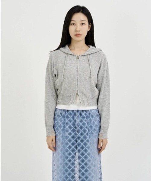 3.3 Field Trip (3.3フィールドトリップ)の「3.3 Field Trip/ダメージサマーフーディー(パーカー・レディース・アイボリー/グレー・FREE)」の12枚目の写真