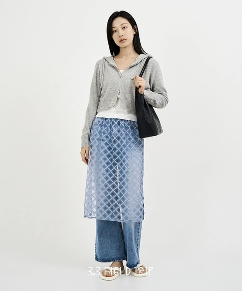 3.3 Field Trip (3.3フィールドトリップ)の「3.3 Field Trip/ダメージサマーフーディー(パーカー・レディース・アイボリー/グレー・FREE)」の17枚目の写真