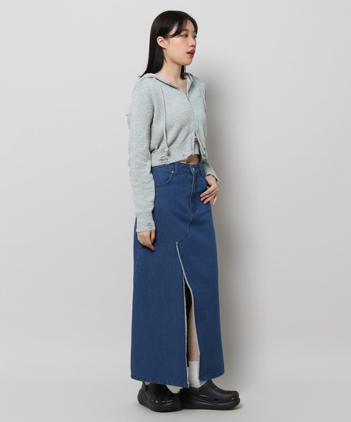 3.3 Field Trip (3.3フィールドトリップ)の「3.3 Field Trip/ダメージサマーフーディー(パーカー・レディース・アイボリー/グレー・FREE)」の20枚目の写真