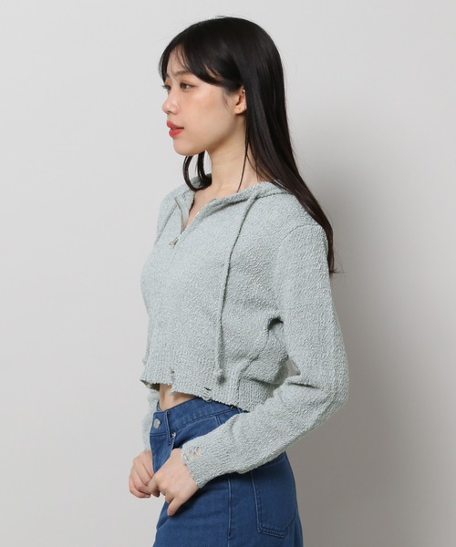 3.3 Field Trip (3.3フィールドトリップ)の「3.3 Field Trip/ダメージサマーフーディー(パーカー・レディース・アイボリー/グレー・FREE)」の22枚目の写真