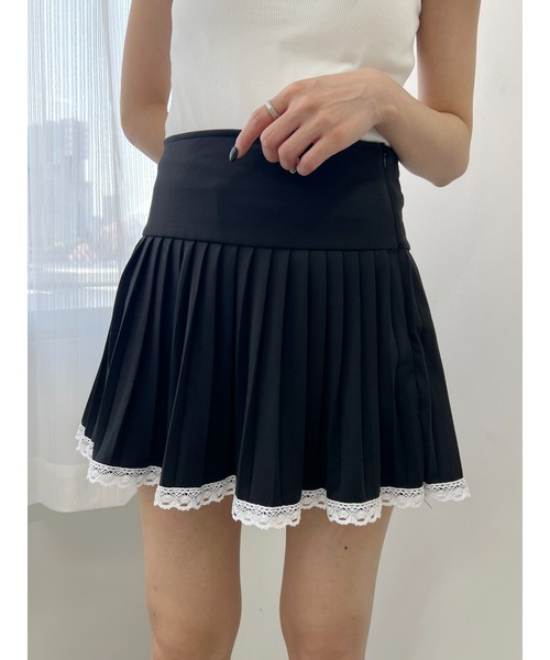 美品 VALENTINO ジャージー&ヘビーレース プリーツスカート S 婦人 ジャージープリーツスカート | 無印良品