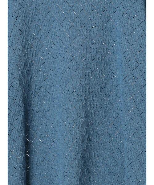 Samansa Mos2（サマンサ モスモス）の「コクーンスリーブレースTシャツ（Tシャツ/カットソー・レディース・ブルー/ブラック/キナリ/オフホワイト・F）」の6枚目の写真