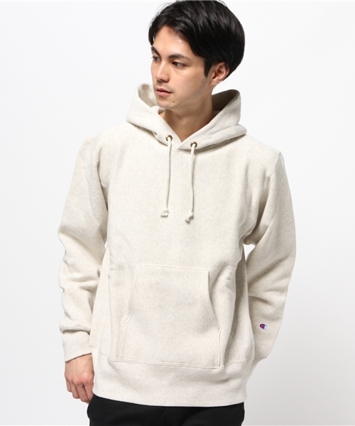 Champion（チャンピオン）の「【Ciaopanic】【Champion】　ReverseWeavePulloverH（パーカー・メンズ・グレー/ブラック/アイボリー・LARGE/MEDIUM）」の2枚目の写真