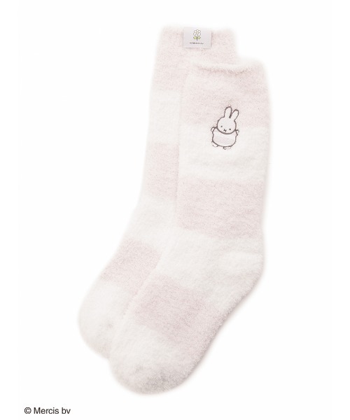 gelato pique(ジェラートピケ)の「【Dick Bruna】ベビモコボーダーソックス(ソックス/靴下・レディース・ピンク/オレンジ/ライトブルー/ブルー・FREE)」の4枚目の写真