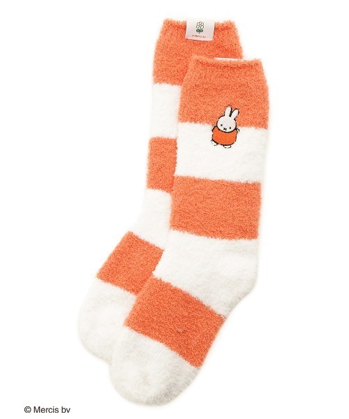 gelato pique(ジェラートピケ)の「【Dick Bruna】ベビモコボーダーソックス(ソックス/靴下・レディース・ピンク/オレンジ/ライトブルー/ブルー・FREE)」の5枚目の写真