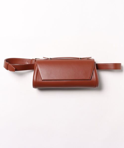Q（キュー）の「ロールバッグ（ボディバッグ/ウエストポーチ・レディース・ブラウン/ブラック・ONE SIZE）」の3枚目の写真