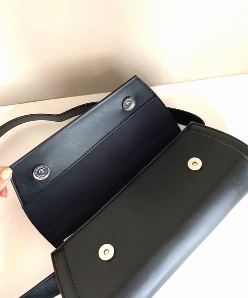 Q（キュー）の「ロールバッグ（ボディバッグ/ウエストポーチ・レディース・ブラウン/ブラック・ONE SIZE）」の12枚目の写真