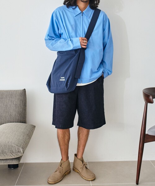 SHIPS（シップス）の「【WEB限定】SHIPS: COPYRIGHT ロゴ 60/40クロス ミニ ショルダー バッグ（ショルダーバッグ・メンズ・ブラック/ネイビー・ONE SIZE）」の13枚目の写真