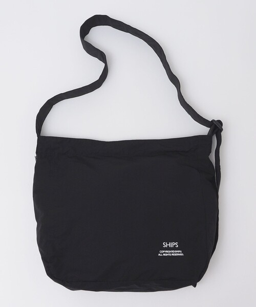 SHIPS（シップス）の「【WEB限定】SHIPS: COPYRIGHT ロゴ 60/40クロス ミニ ショルダー バッグ（ショルダーバッグ・メンズ・ブラック/ネイビー・ONE SIZE）」の14枚目の写真