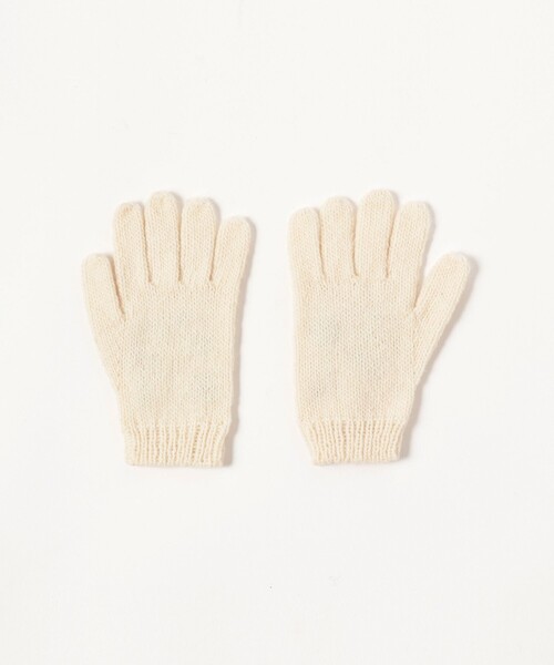 BEAMS BOY（ビームスボーイ）の「手編み フラワー刺繍 グローブ（手袋・レディース・ブラック/チャコールグレー/オフホワイト・ONE SIZE）」の8枚目の写真