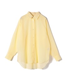 SHIPS（シップス）の「SHIPS Primary Navy Label:〈手洗い可能〉コットン オーガンジー レギュラー シャツ（シャツ/ブラウス）」