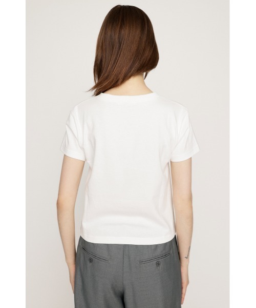 SLY（スライ）の「【限定カラーあり】FRONT PRINT COMPACT T/SH フロント プリント コンパクト Tシャツ（Tシャツ/カットソー・レディース・ネイビー系1/ホワイト/グレー/ブラック/ライトブルー・FREE）」の11枚目の写真